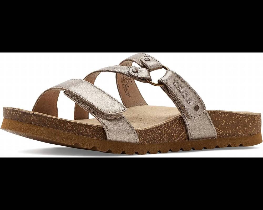 NEW TAOS women's ringslide sandals in champagne